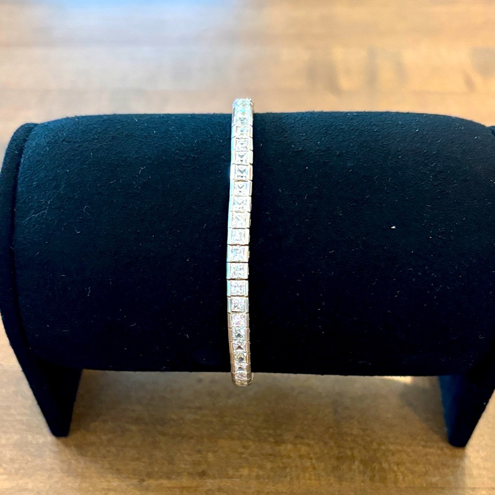 Elegant Sterling Silver Tennis Bracelet
